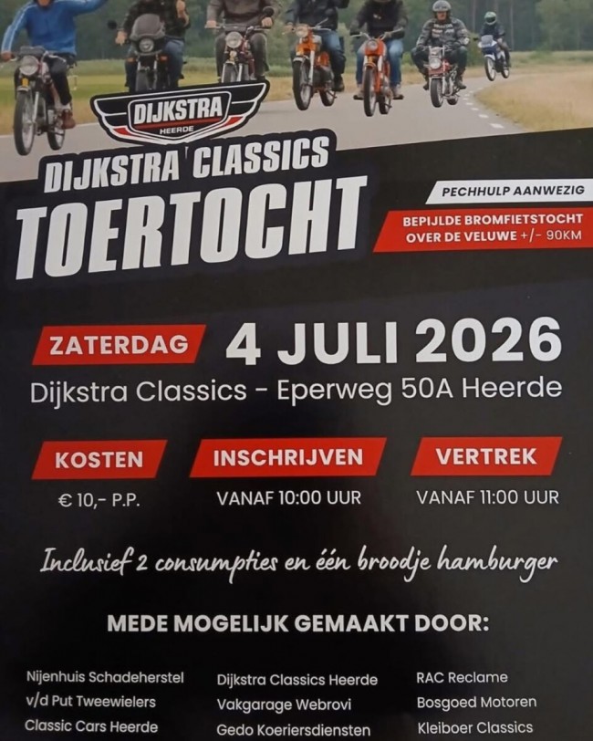 Dijkstra classics bromfiets brommer tocht