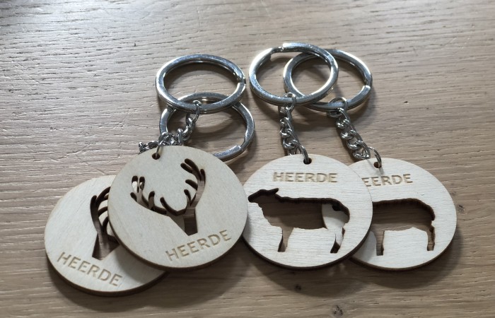 Sleutelhanger van hout afbeelding